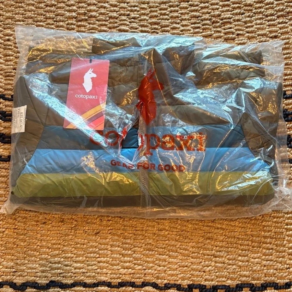 NWT Cotopaxi Kids Fuego Down Jacket-Live Oak Stripes